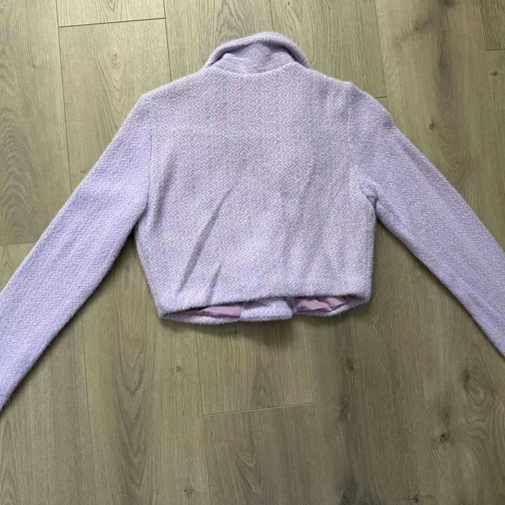 NWT Zara Women's Lavender Pink Cropped Jacket Size M - Picture 7 of 9